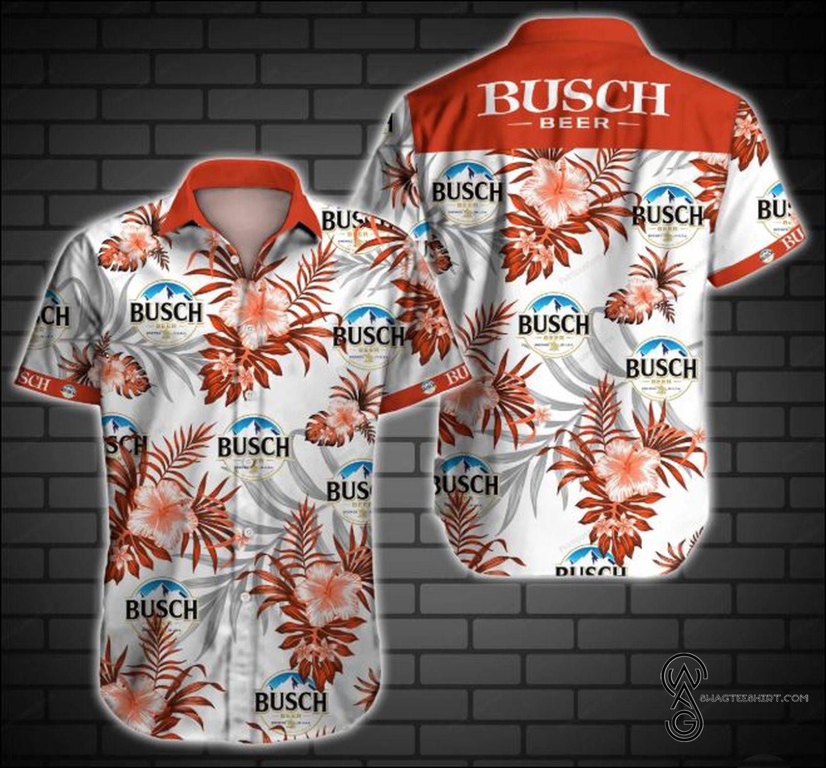 [Top Trending] Busch Light Beer Light Floral Busch Latte Drinking Beer Lover Beach Summer Full Printing Hawaiian Shirt